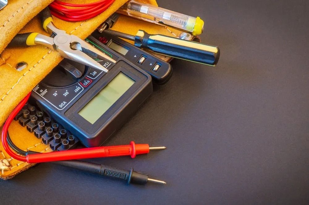 Tool Belt With Electrician's Tools, Including Multimeter — Hazlec Services Pty Ltd in Rockhampton, QLD