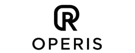 Het logo van Operis, met een gestileerde