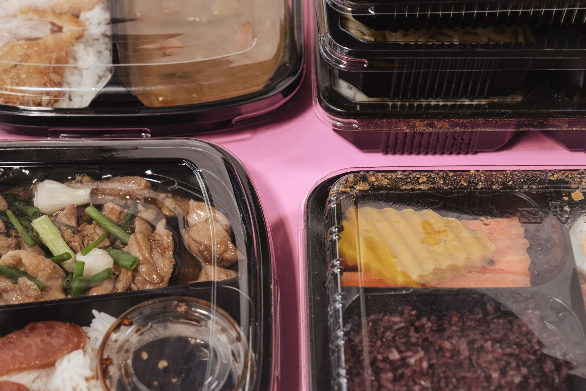 Food tray packing products.