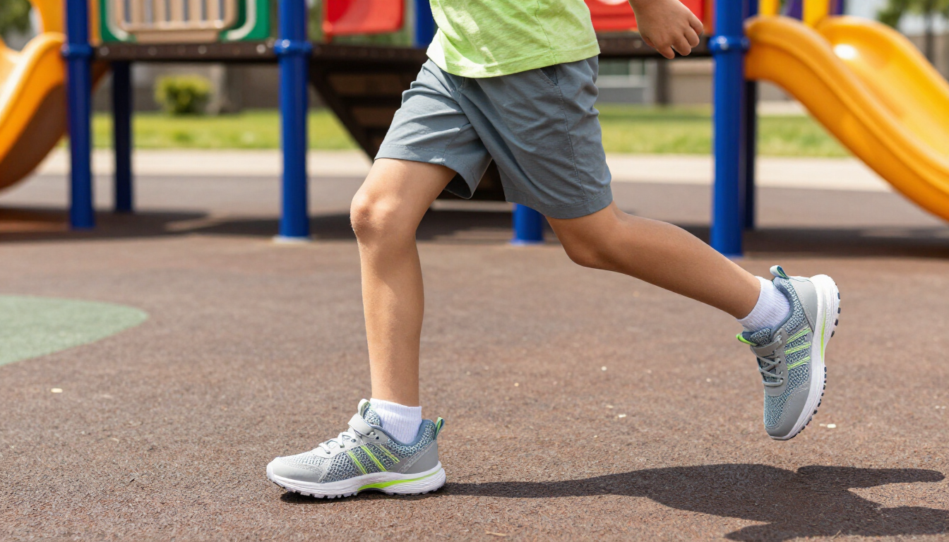 Active child running
