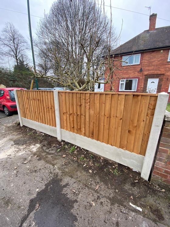 Fencing York new front garden fence in Heslington York