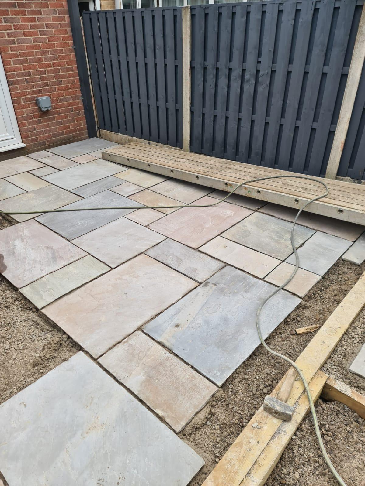Fencing York new patio installed in Haxby