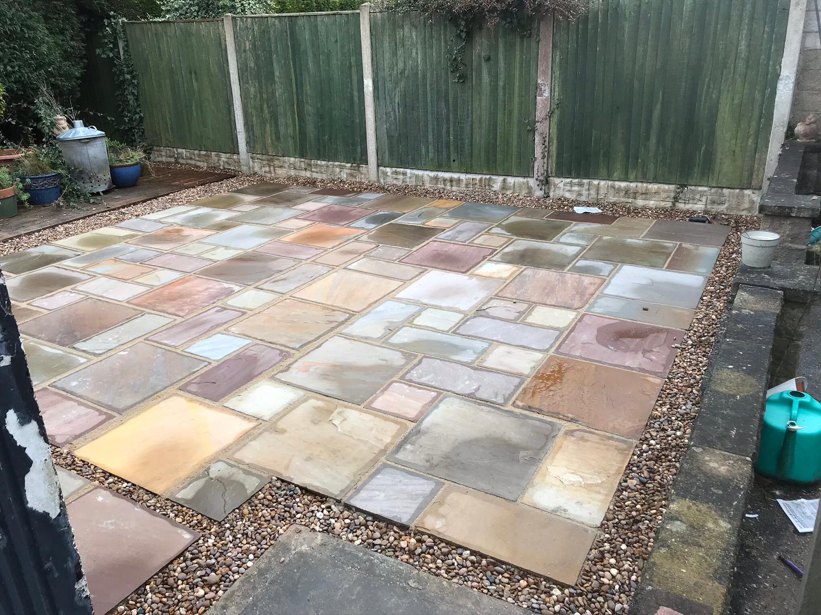 Fencing York new patio and paving in Haxby