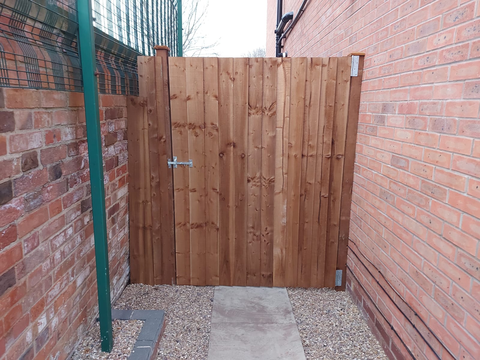 Fencing York wide garden gate outside view