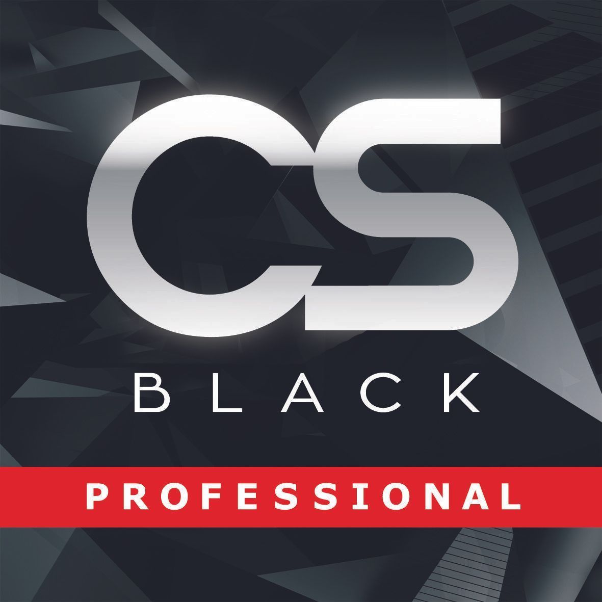 A CS Black Professional logo on a black background.