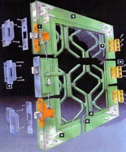 Innovative Features of Diamond Grille Doors Detailed view of security door features, including a locking system
