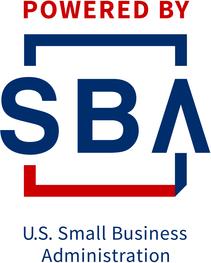The logo for the u.s. small business administration is powered by sba.