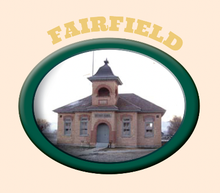 A picture of a building with the words fairfield above it