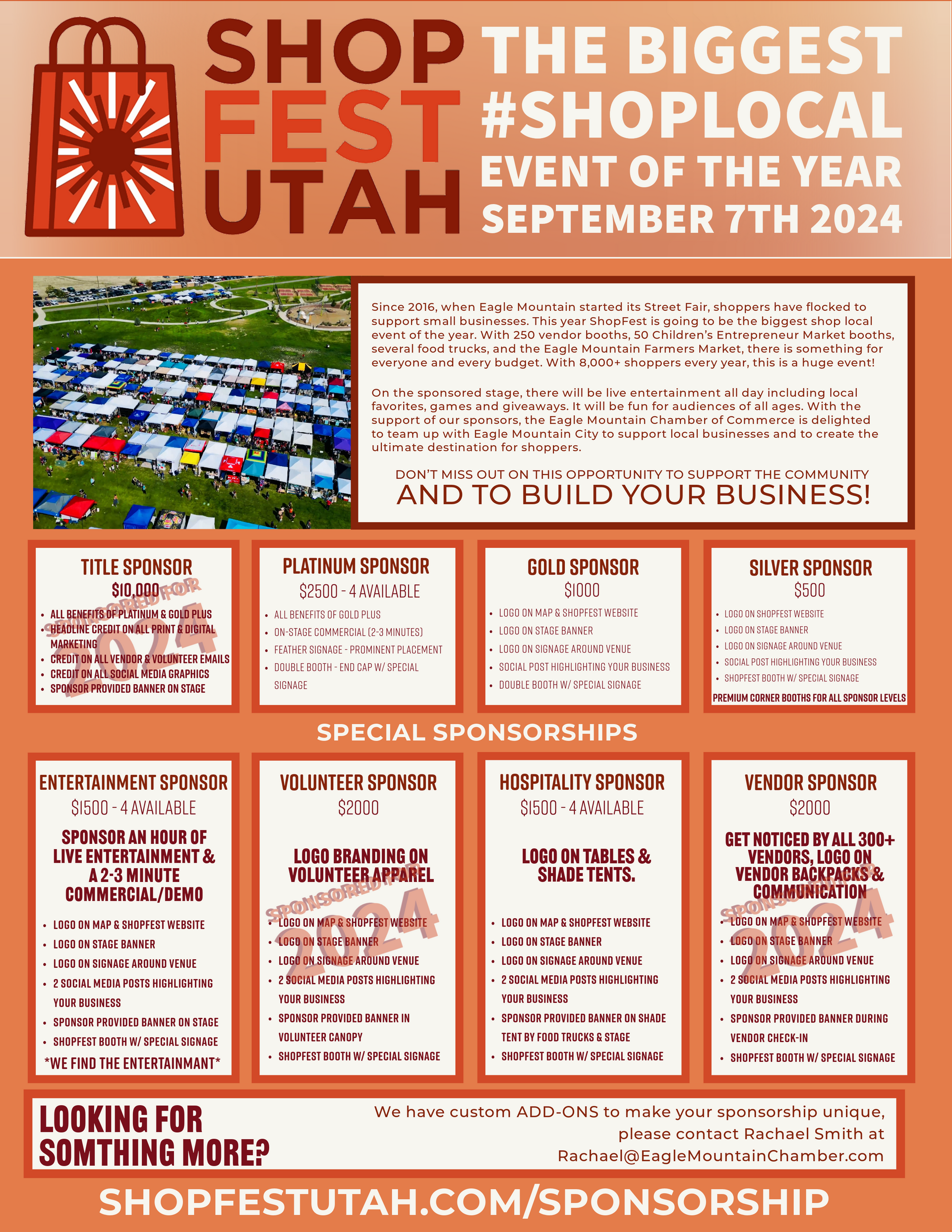 A poster for the biggest event of the year in utah