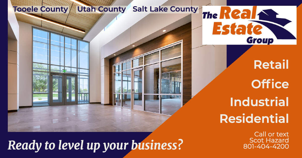 An advertisement for the real estate group in utah county