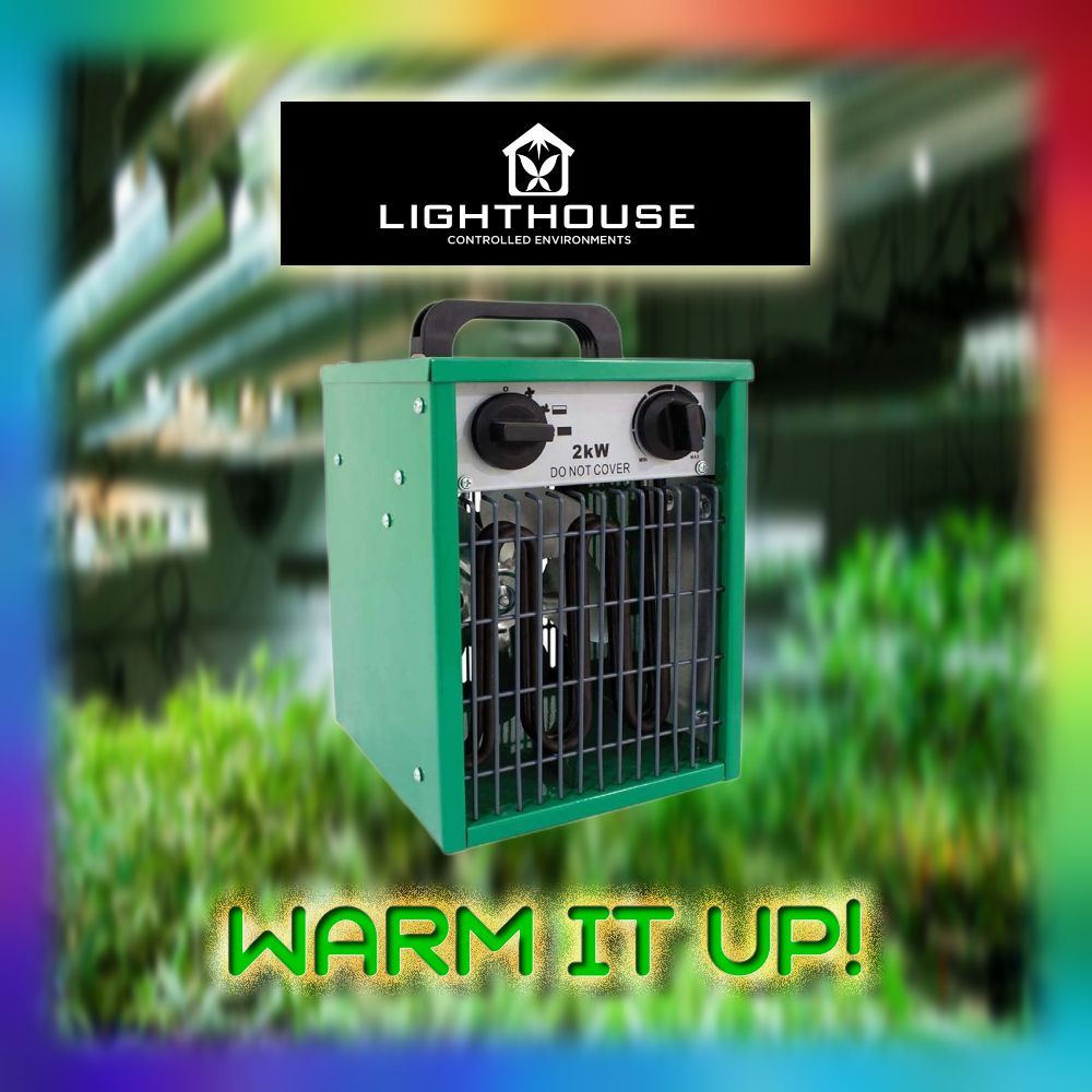 Use a heater during cold weather to keep your plants warm in their hydroponic grow room