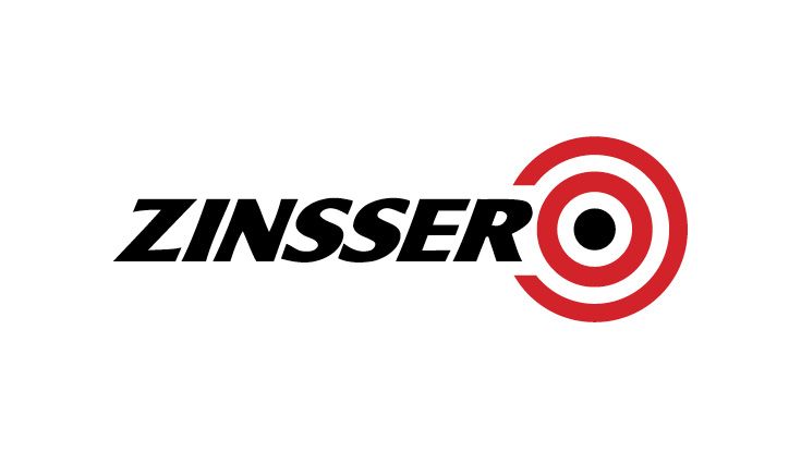 Zinsser logo: black text with red target symbol.