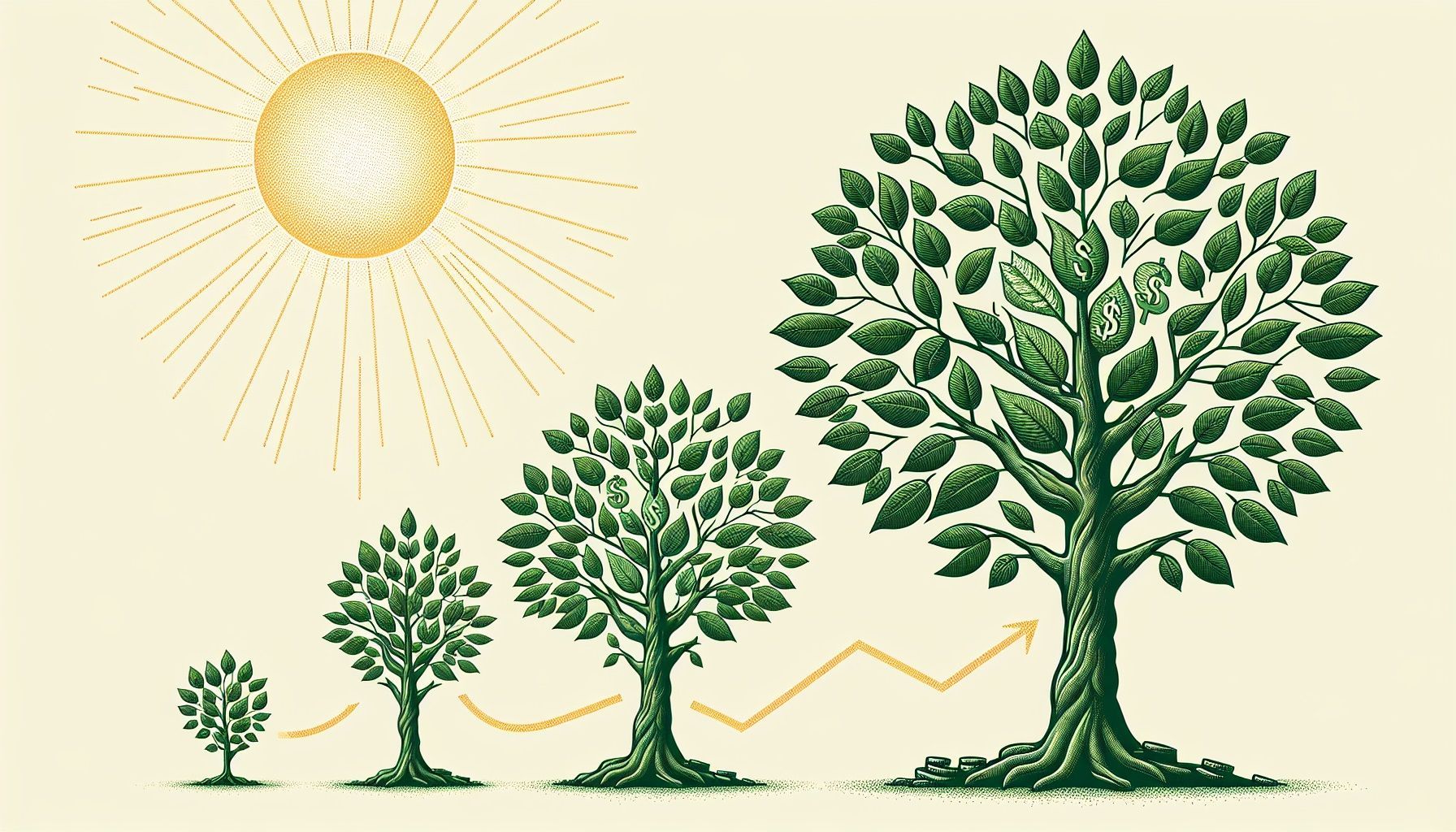 Illustration of cash value growth in permanent life insurance policies