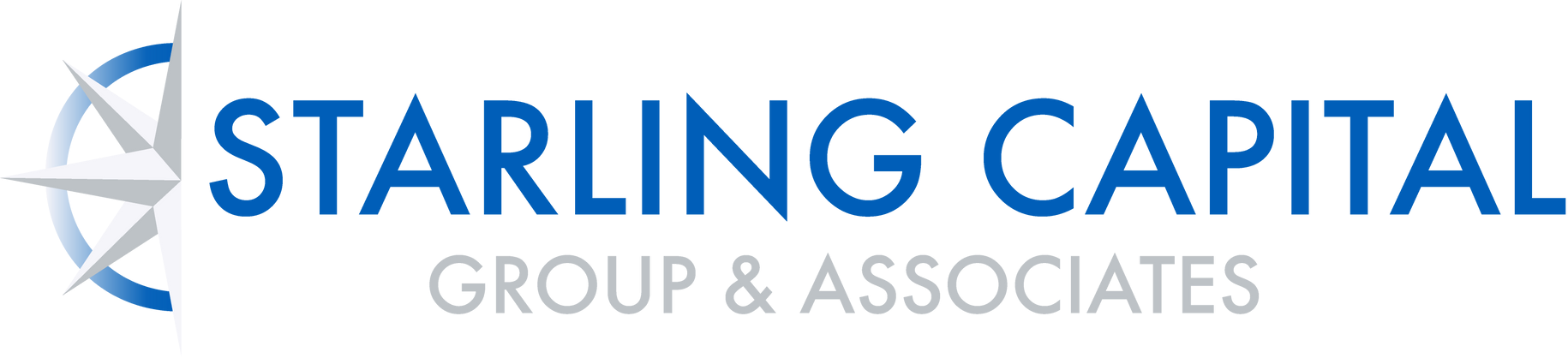 Starling Capital Group & Associates logo in blue and gray text with a star icon