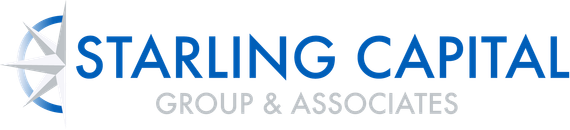 Starling Capital Group & Associates logo in blue and gray text with a star icon