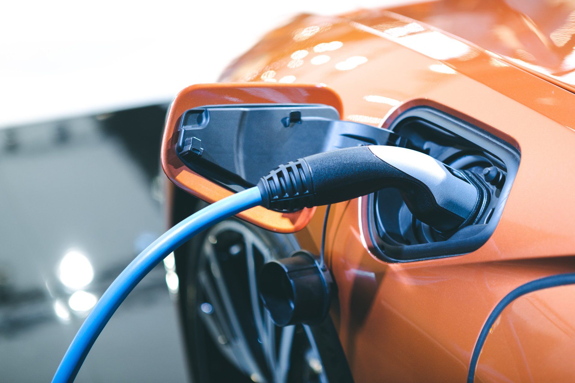 Car being charged