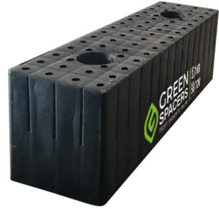 Green Spacer in recycled plastic with the Green Spacers brand