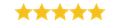 Five yellow stars in a row, indicating a high rating or excellent quality.