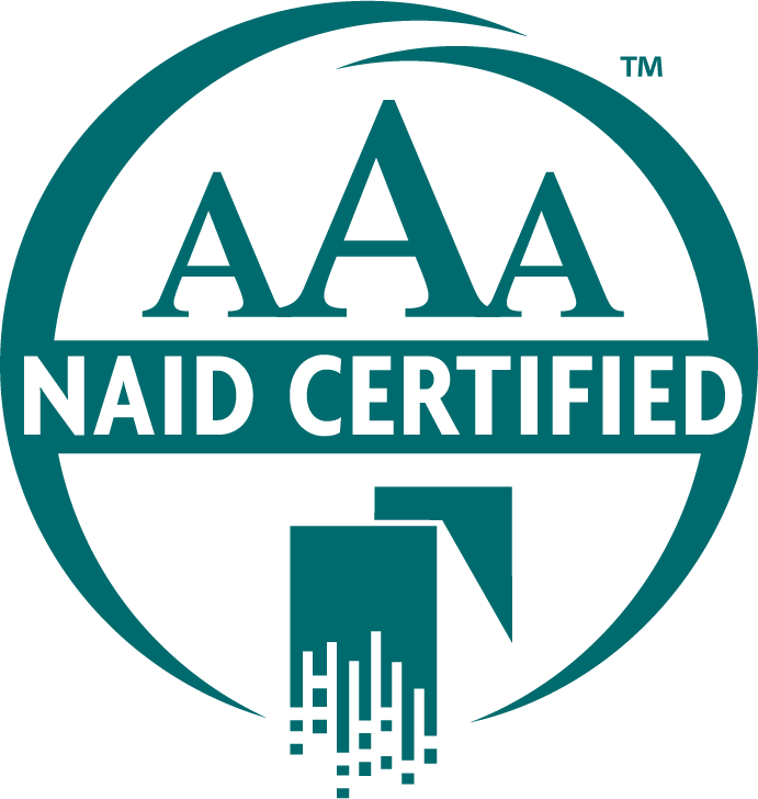 Aaa naid certified logo with a tm on the bottom