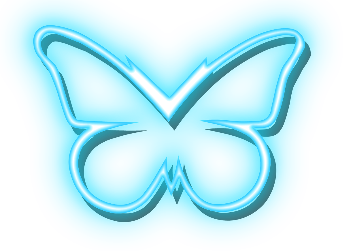 Neon butterfly