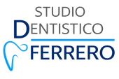 Logo di STUDIO DENTISTICO FERRERO con simbolo dentale sobrio su sfondo bianco.