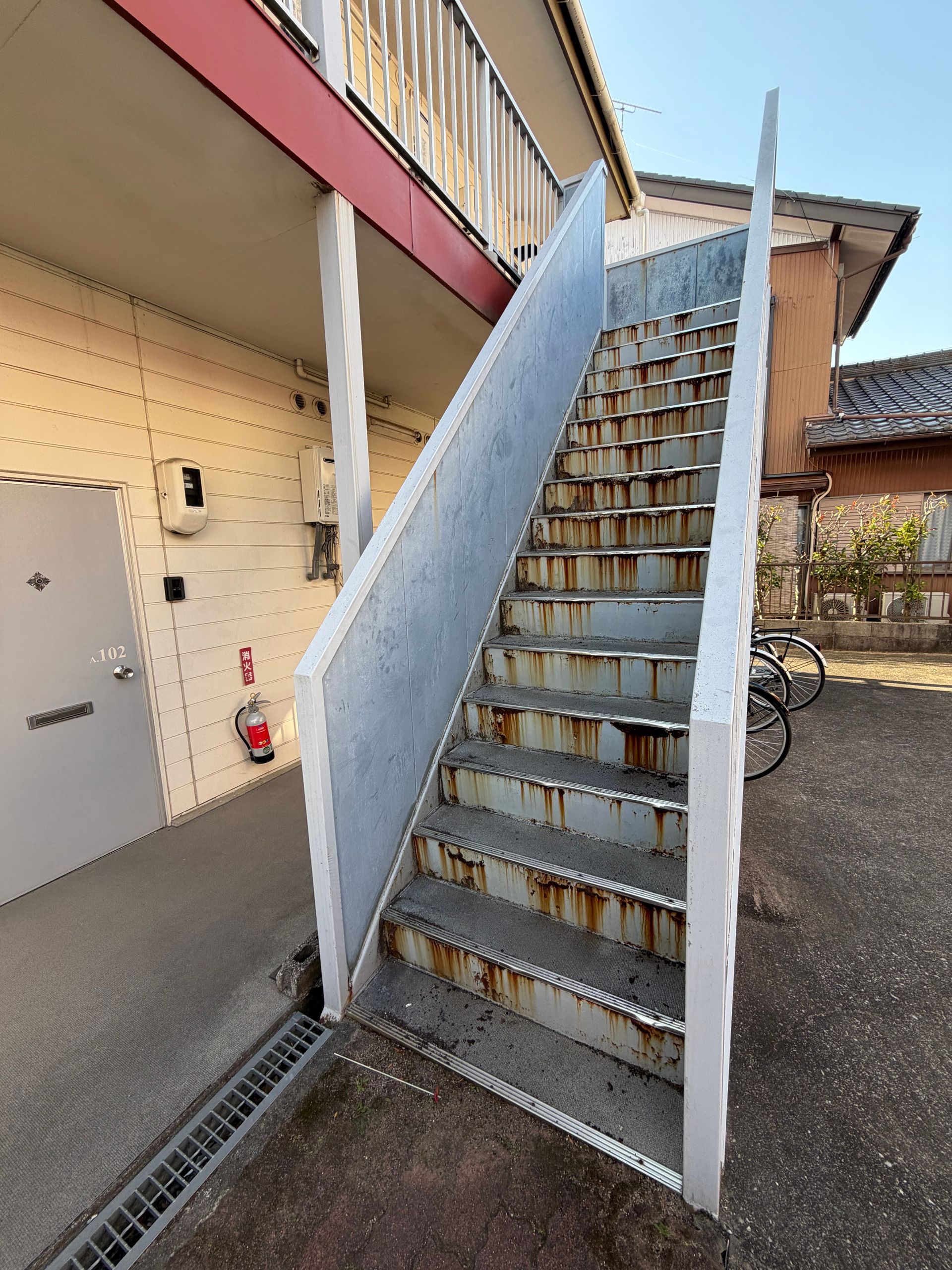 rusty stairs