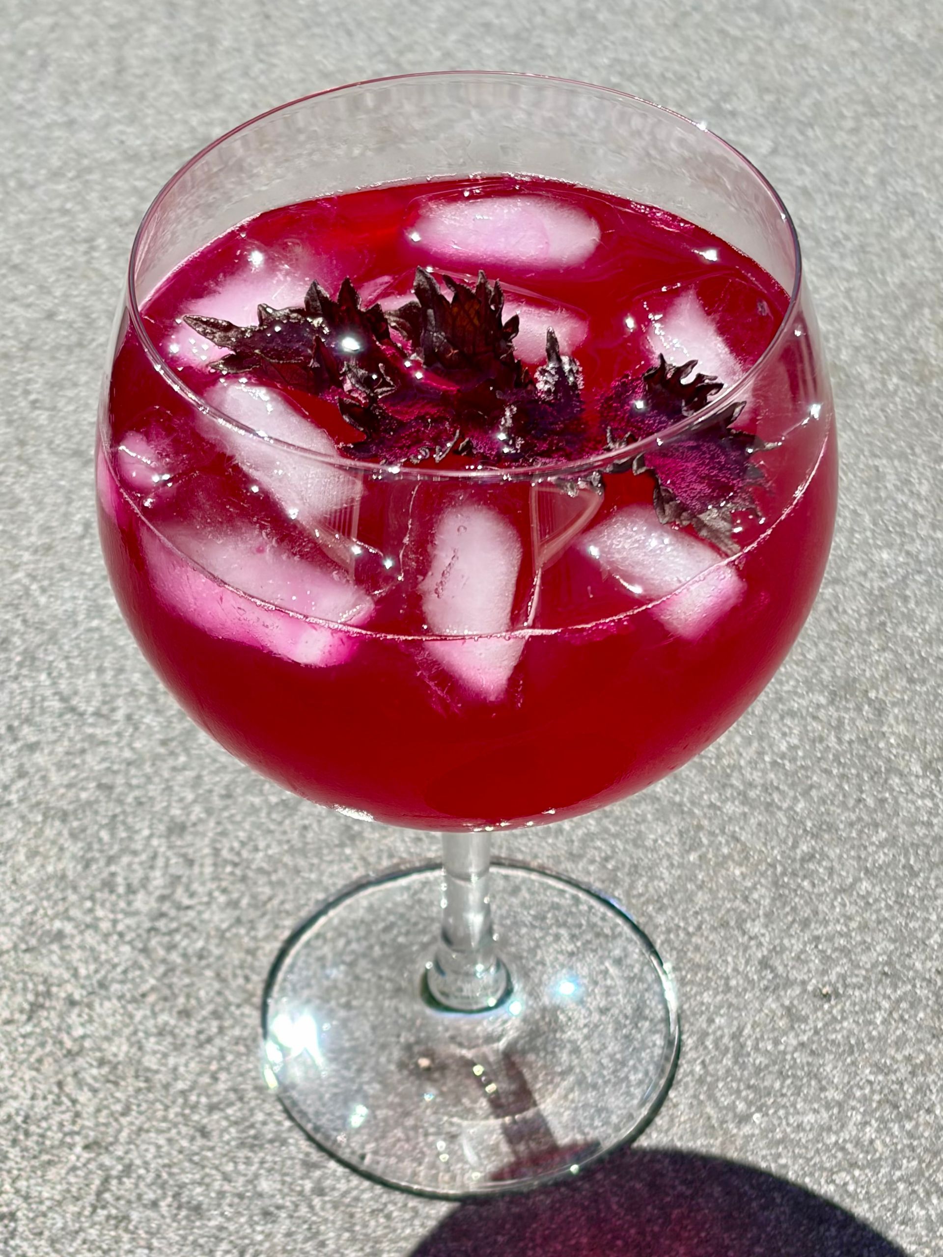 shiso siroop met ijs
