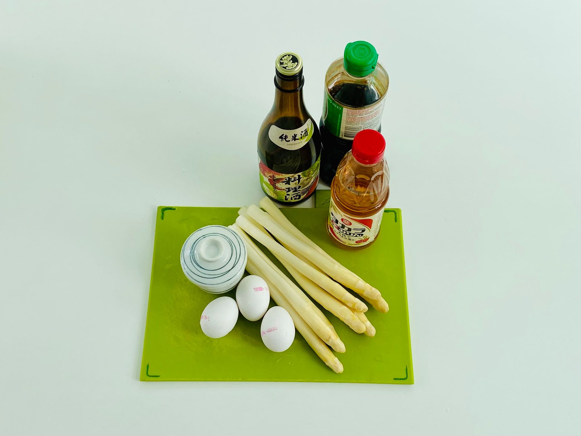 asperge sake mirin soja ei dashi chawanmushi asparagus ingredients