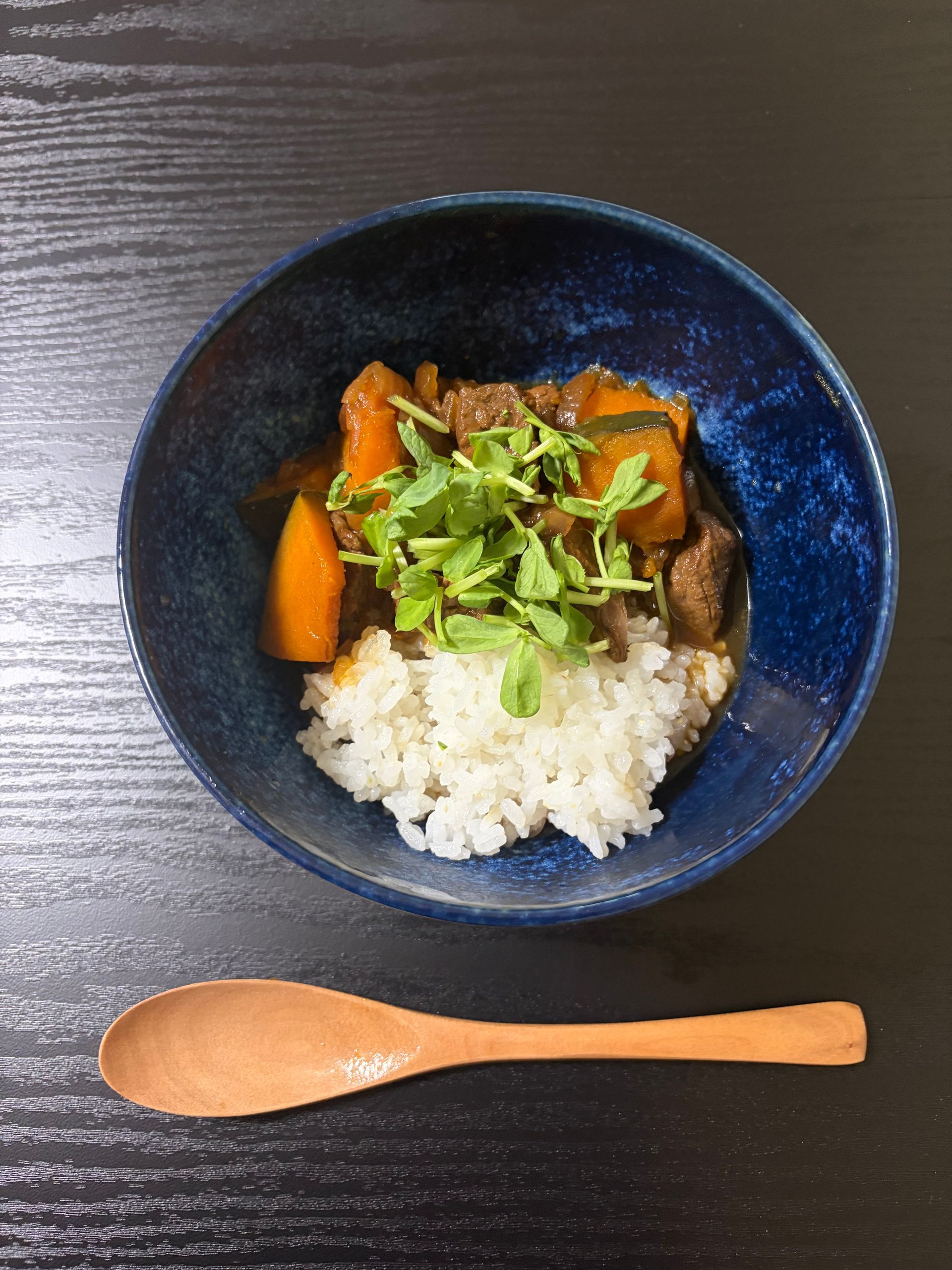 Japanese beef stew with koshihikari rice