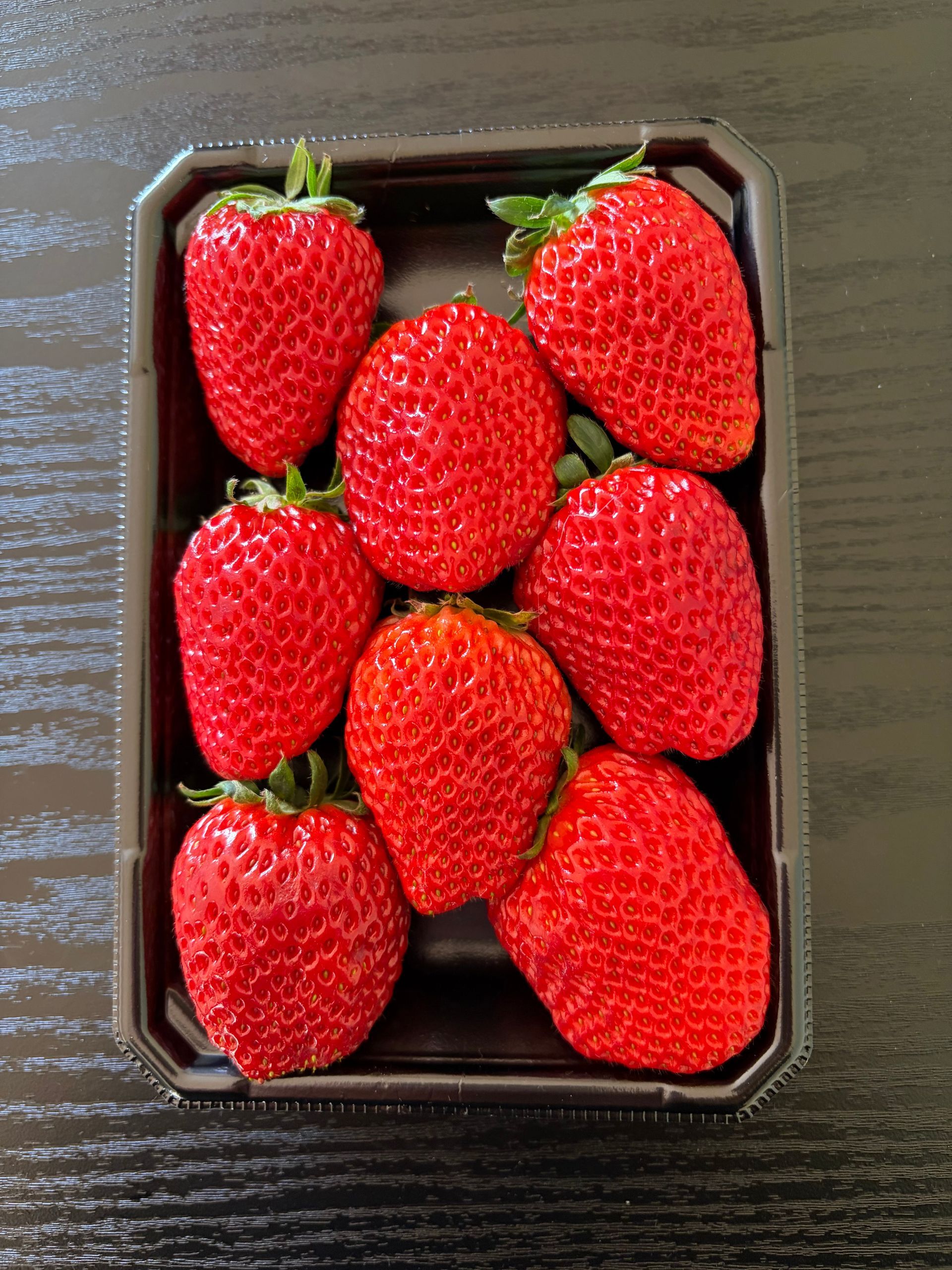in Japan big Aichi strawberries