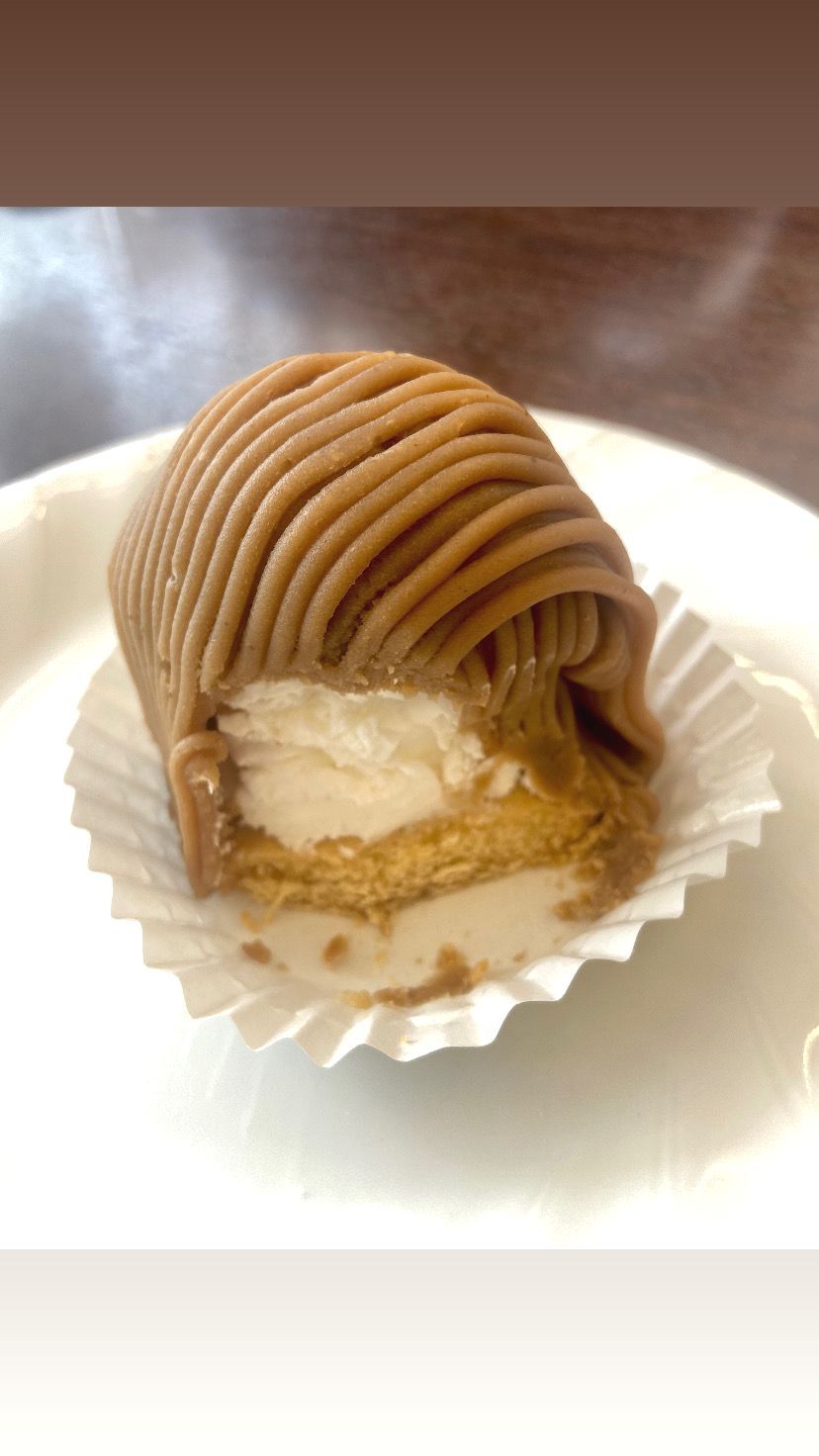 sweetened chestnut puree and cream