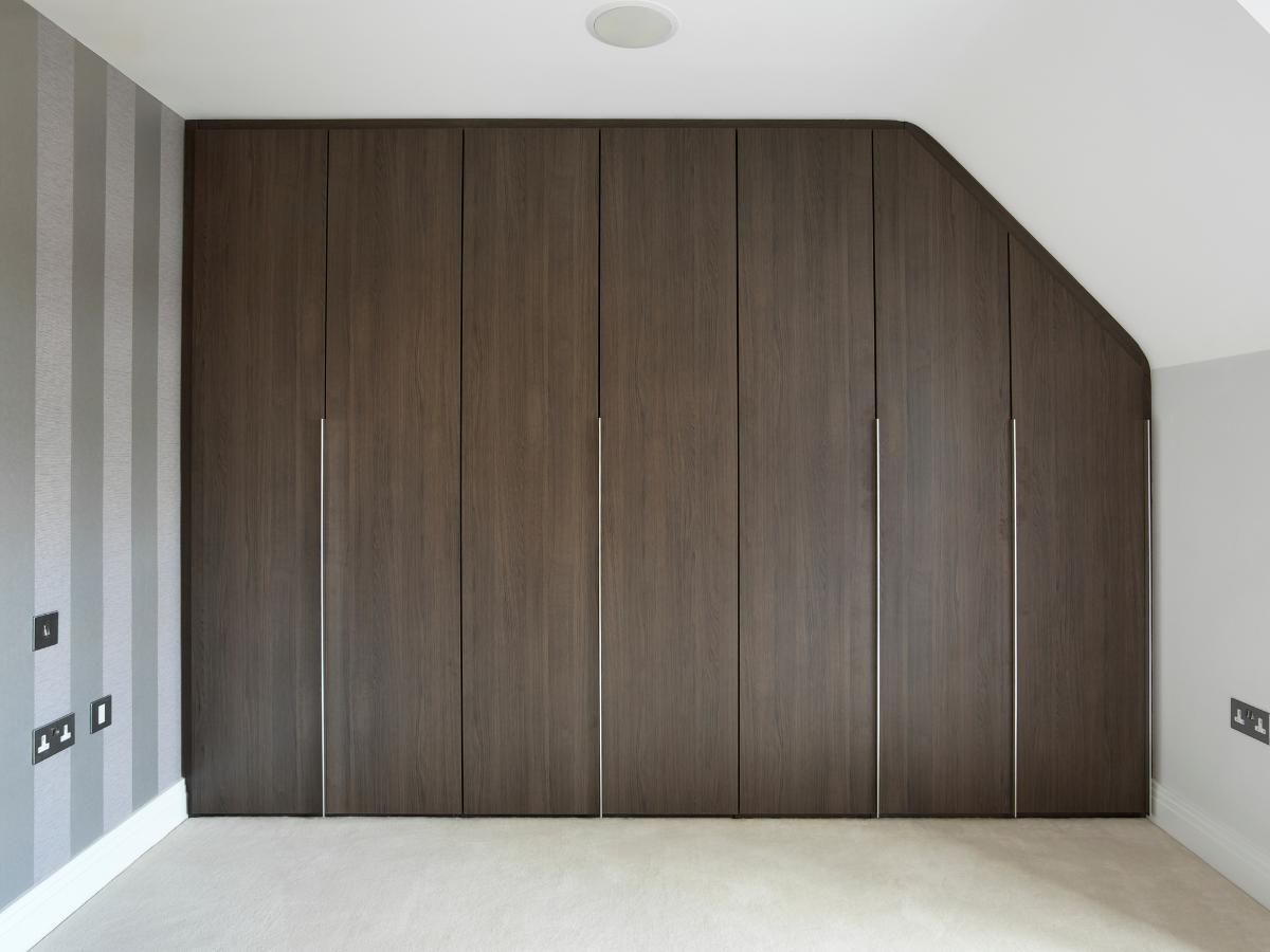 A recently completed made to measure bedroom wardrobe fitted in Alfreton by Derbyshire Joinery Specialists