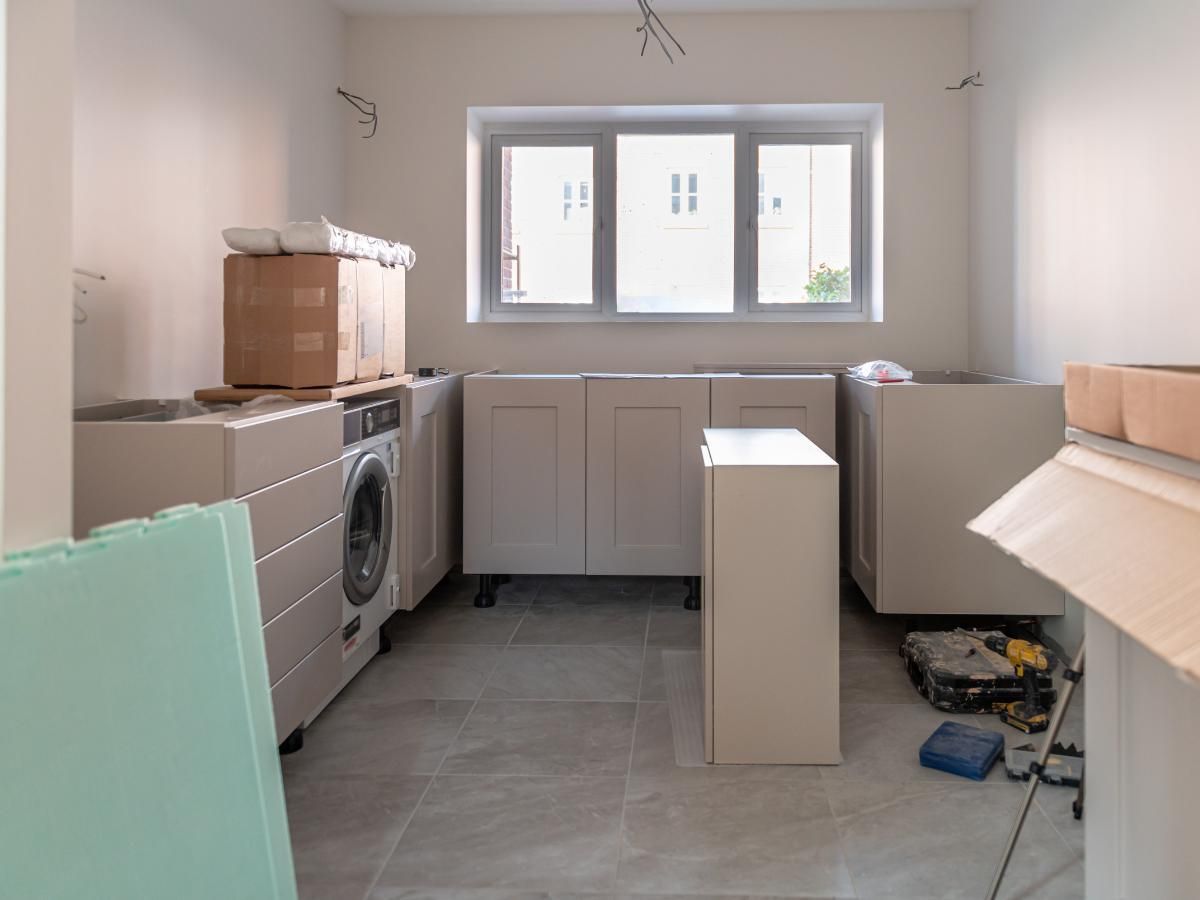 Derbyshire Joinery Specialists installing a new kitchen in Ashbourne