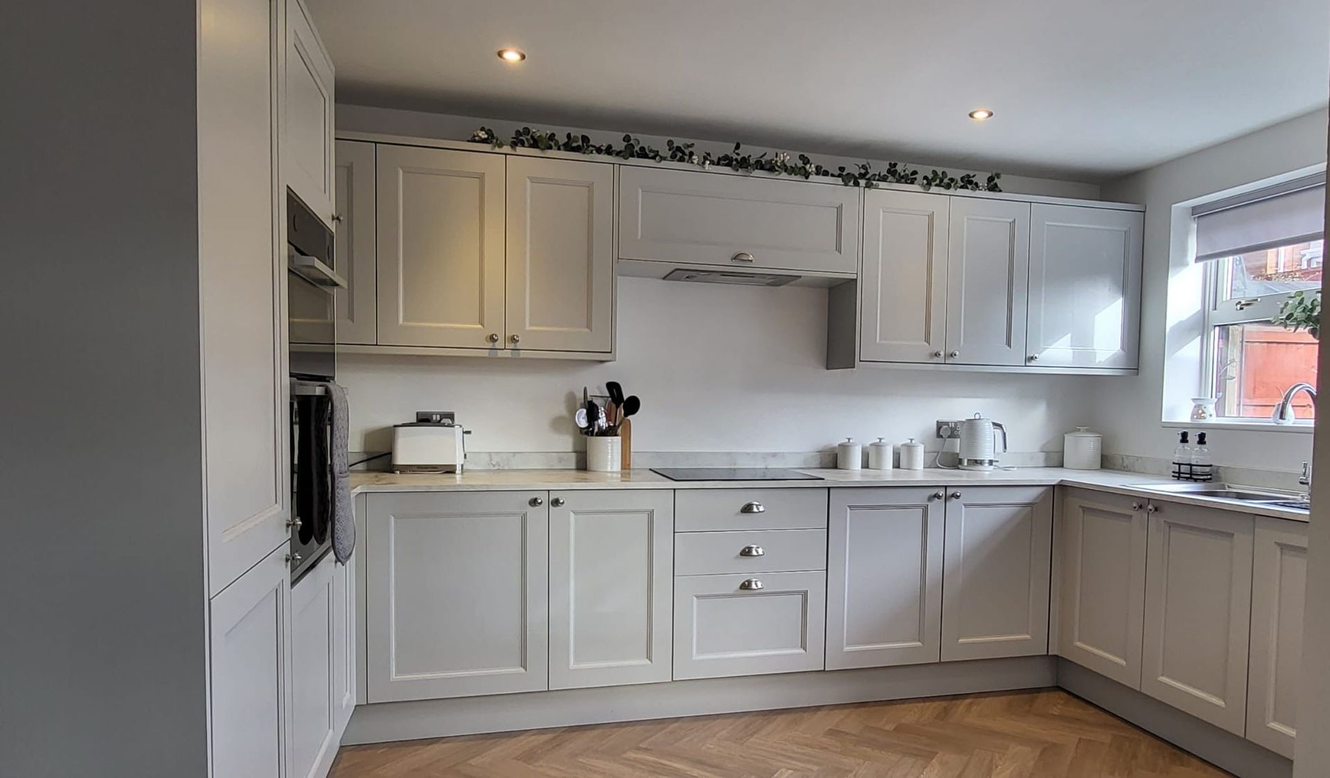 Derbyshire Joinery Specialists putting kitchen units together  in Derby