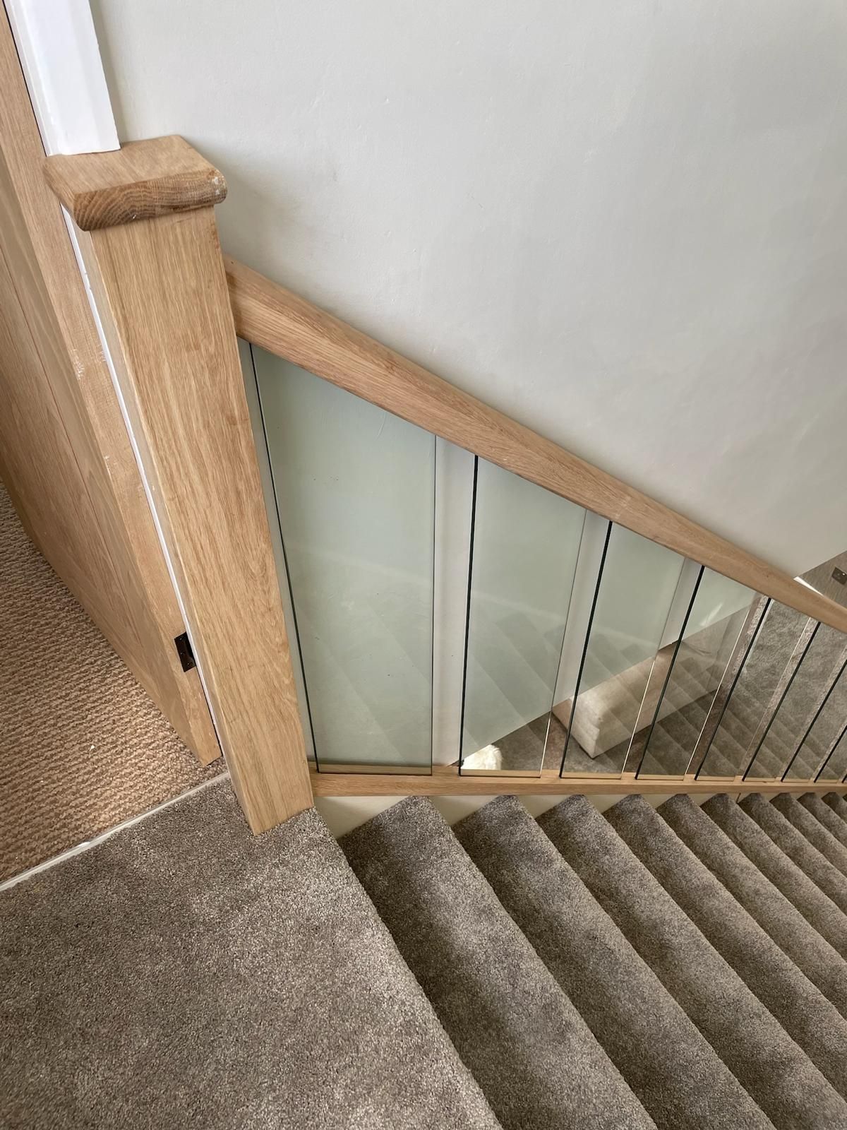 Derbyshire Joinery Specialists wooden and glass staircase