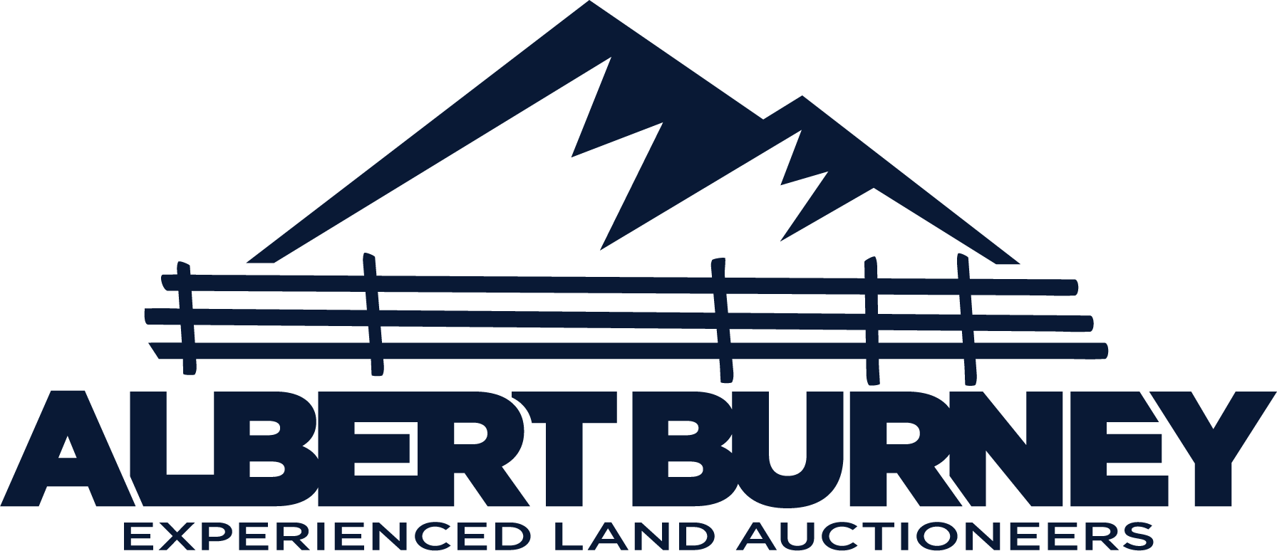 The logo for albert burney experienced land auctioneers
