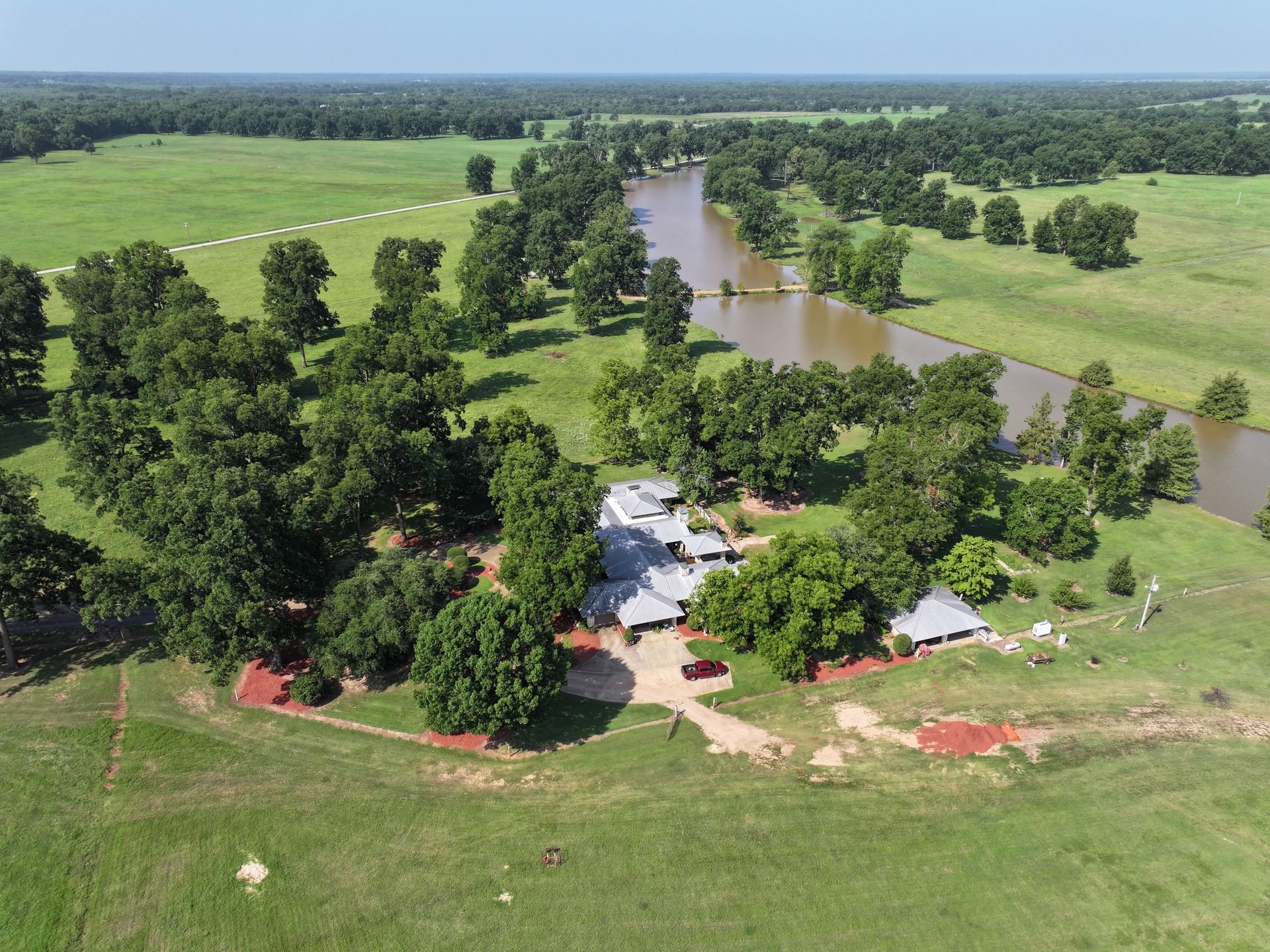 An aerial view of Red River Land Auction