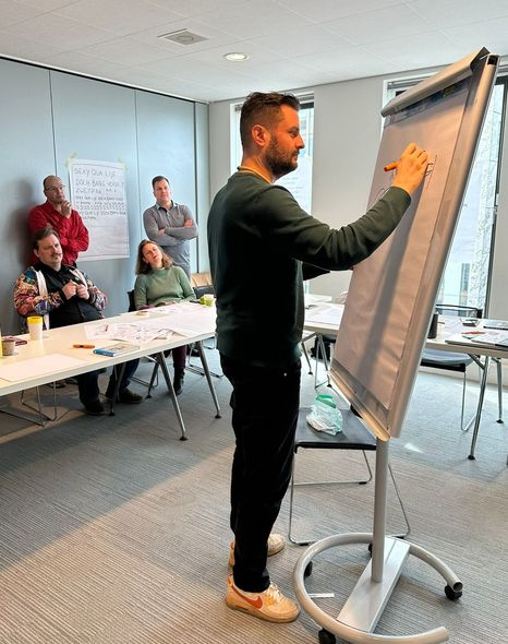 zakelijk tekenen voor scrum masters