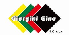 Logo con rombi sovrapposti gialli, verdi, rossi e neri e la scritta &ldquo;Giorgini Gino & C. sas&rdquo;