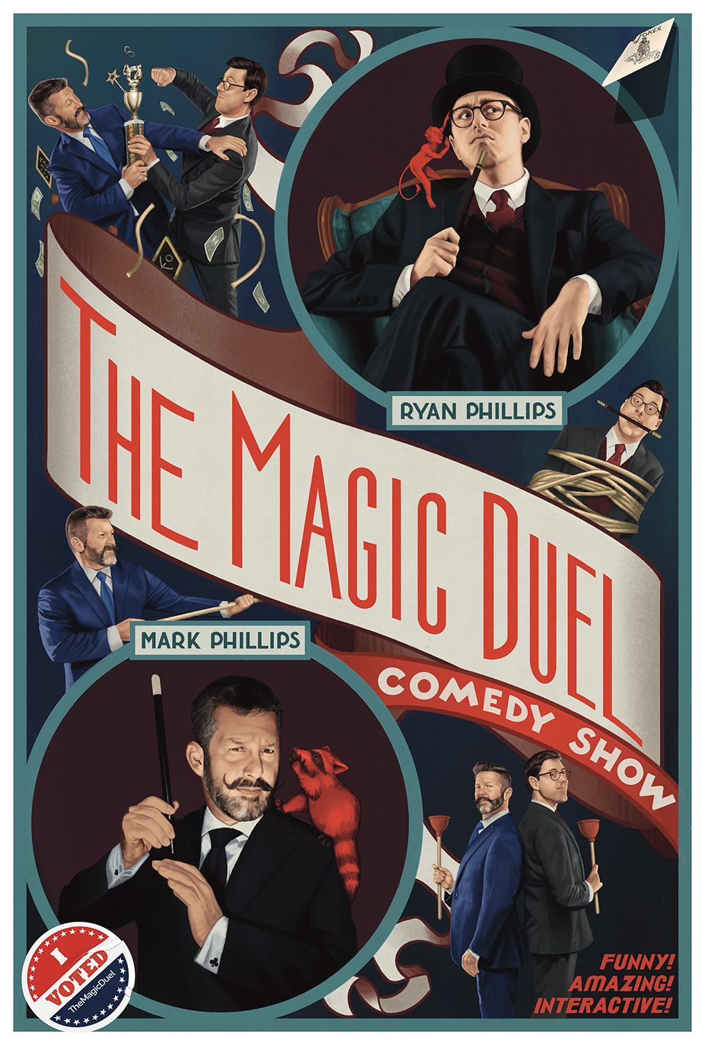 Magic Duel Poster by Kyla Moffat