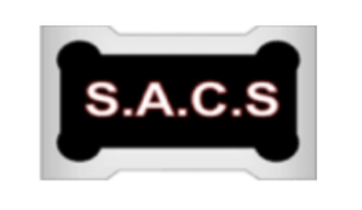 A s.a.c.s logo on a white background