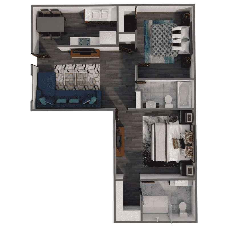 2 Bed | 2 Bath