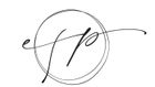"TP" intertwined monogram within a sketched double circle.
