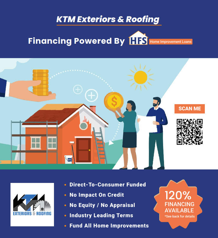 Advertisement for Upgrade, offering home improvement financing with 0% for 6 months.