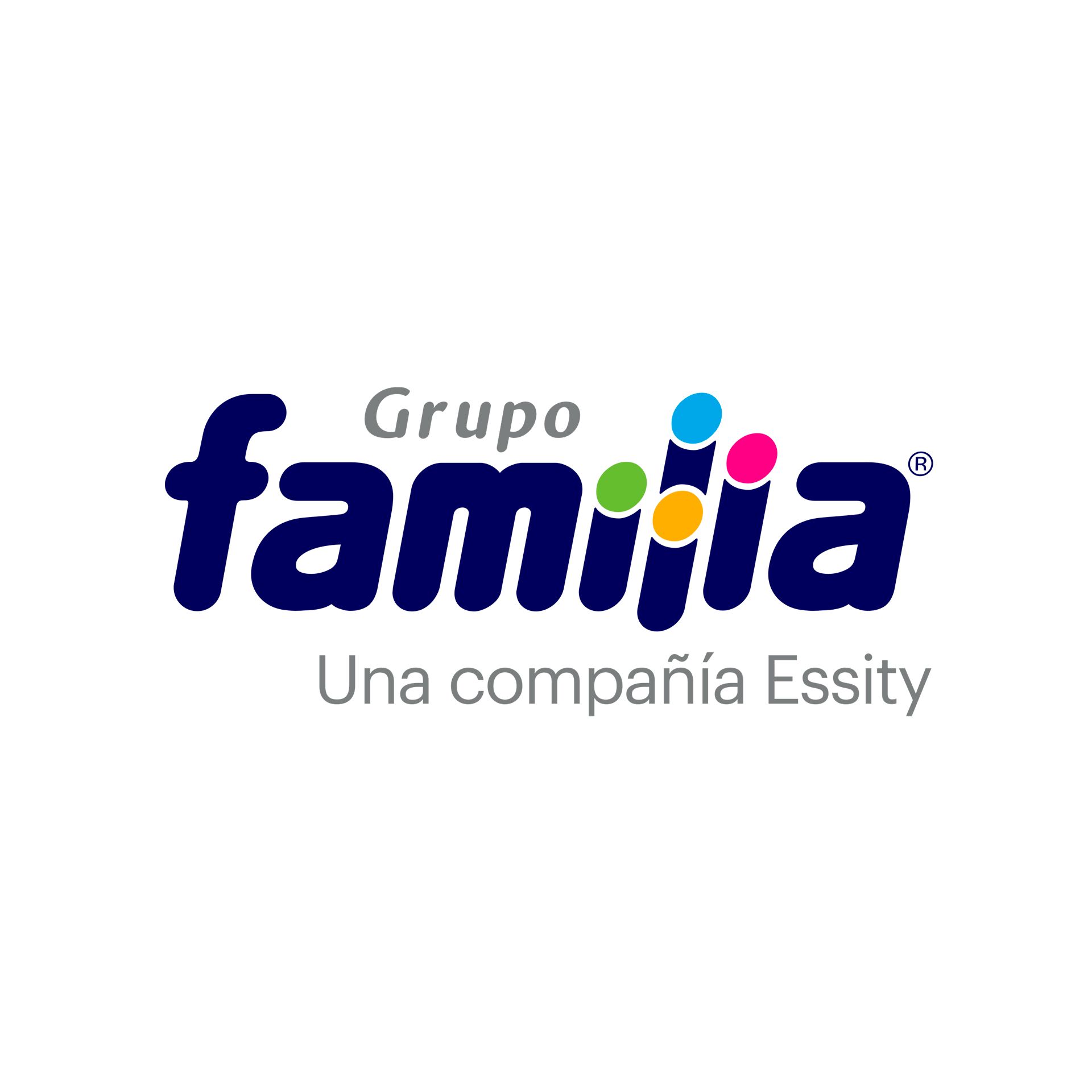 Es un logo de una empresa llamada grupo familia.