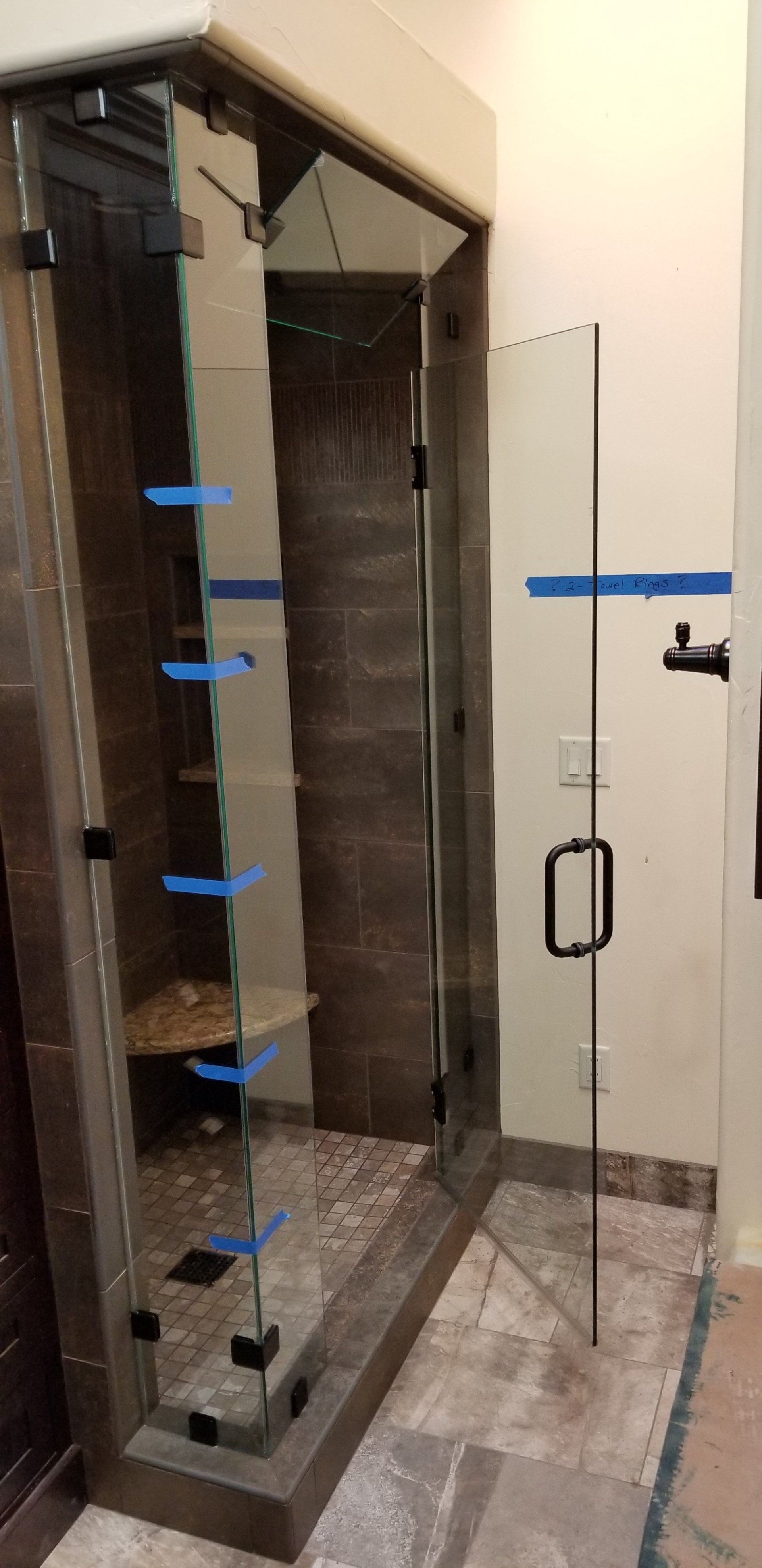 Newly Built Shower Room — Pueblo, Co — Mountain West Glass Inc.