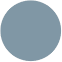 A light blue circle on a white background.