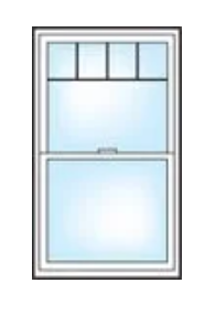 A picture of a window with a white frame and clear glass.