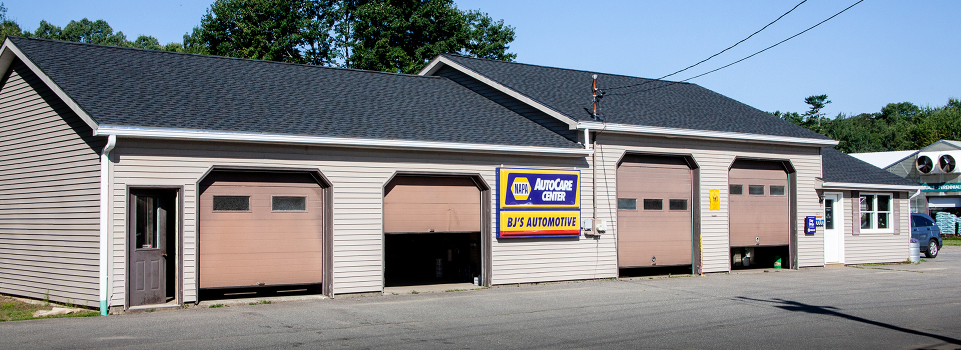 Outside of our shop in Belfast, ME | BJ's Automotive Diagnostic Center