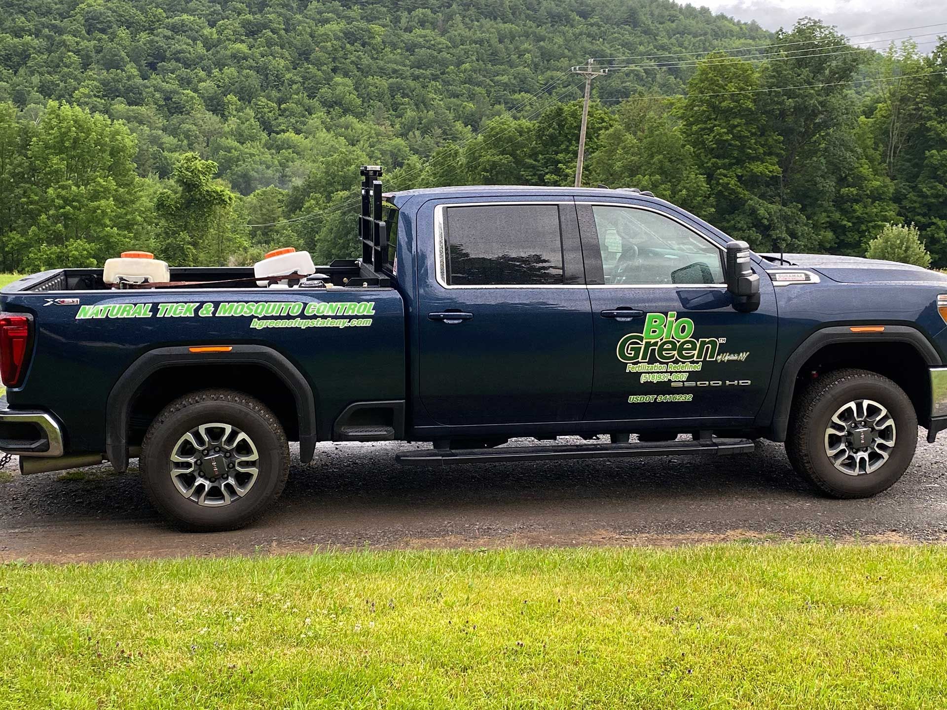 truck standing outside